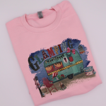 Load image into Gallery viewer, VINTAGE "GLAMPING" PINK CREWNECK SWEATSHIRT