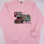 Load image into Gallery viewer, VINTAGE "GIRL CAMP" PINK CREWNECK SWEATSHIRT