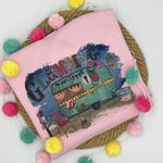 Load image into Gallery viewer, VINTAGE "GLAMPING" PINK CREWNECK SWEATSHIRT