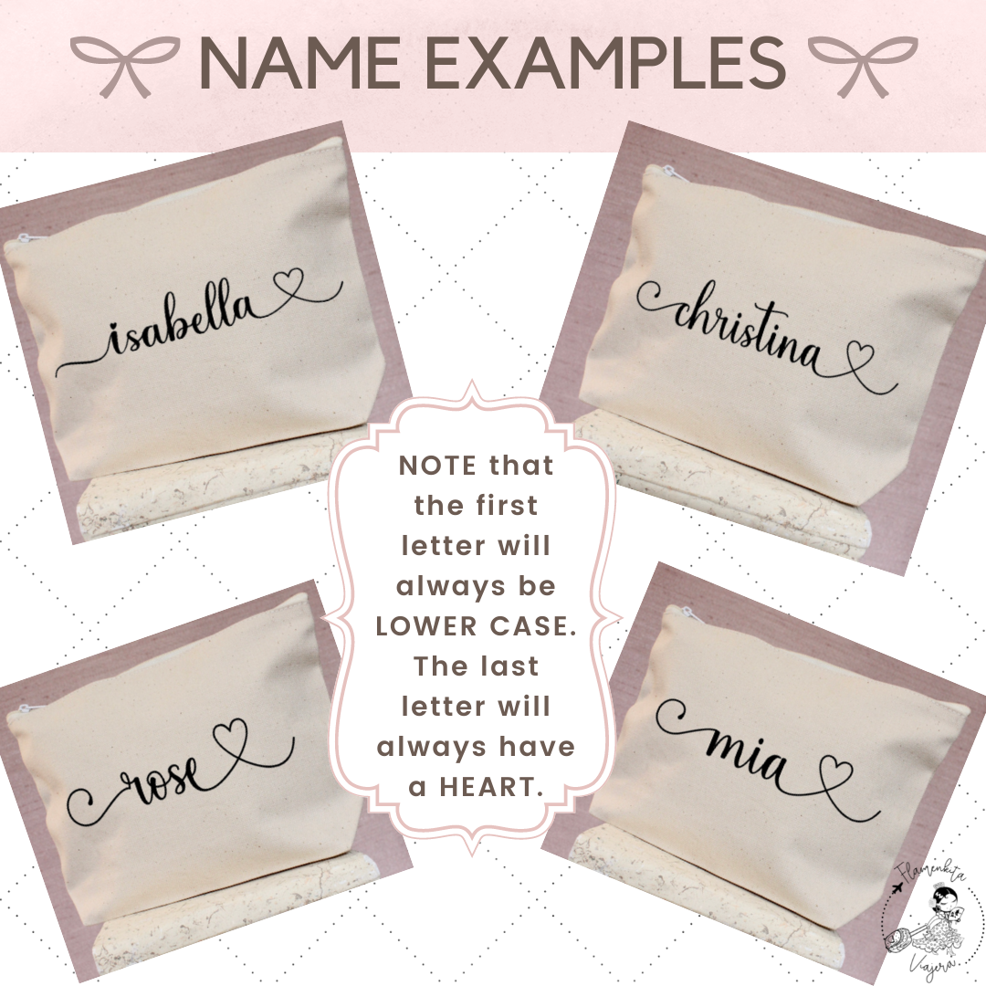 Travel Cosmetic Bag - My Name