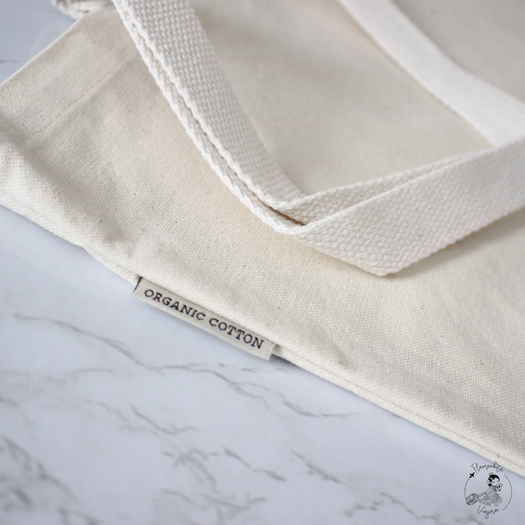 Organic Cotton Tote Bag - I Was Born To Travel